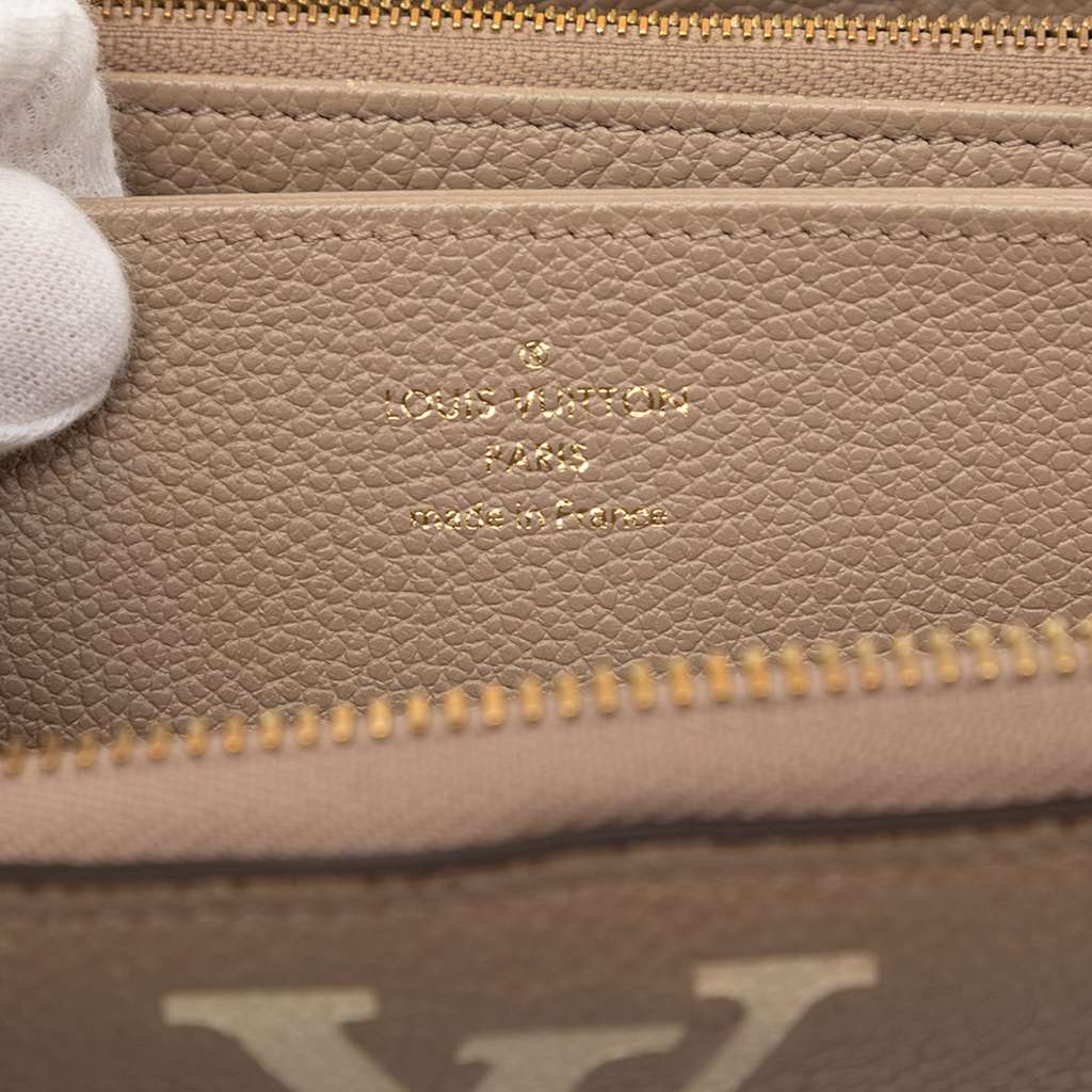 Louis Vuitton Bicolor Monogram Empreinte Giant Zippy Wallet Brown Leather Very good condition - Box View