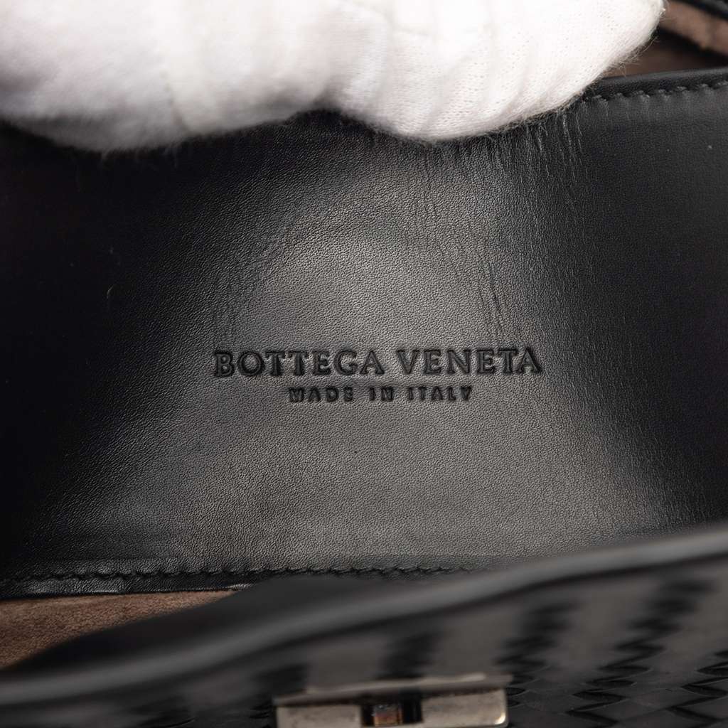 Bottega Veneta Medium Nappa Intrecciato Roma Tote Black Leather Very good condition - Box View