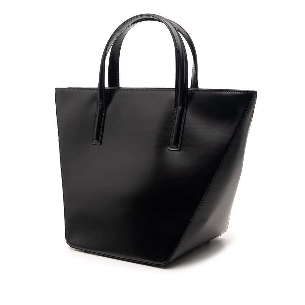 Cartier Leather Panthere Satchel Black Leather Very good condition - Back View