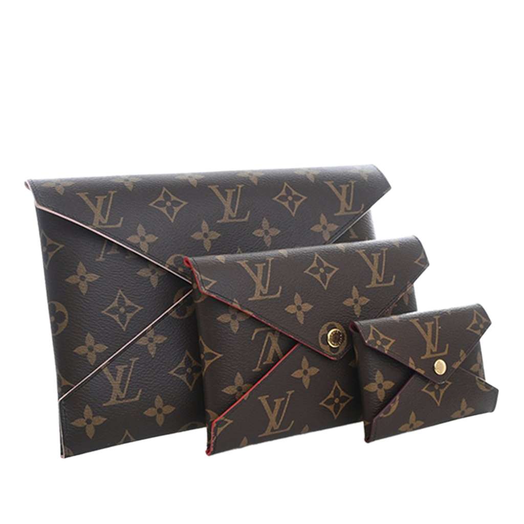 Louis Vuitton Monogram Pochette Kirigami Set Brown Very good condition - Back View