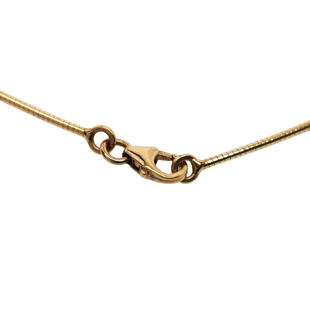 Hermès Gold Plated Enamel Pop H Pendant Necklace White Very good condition - Inside View