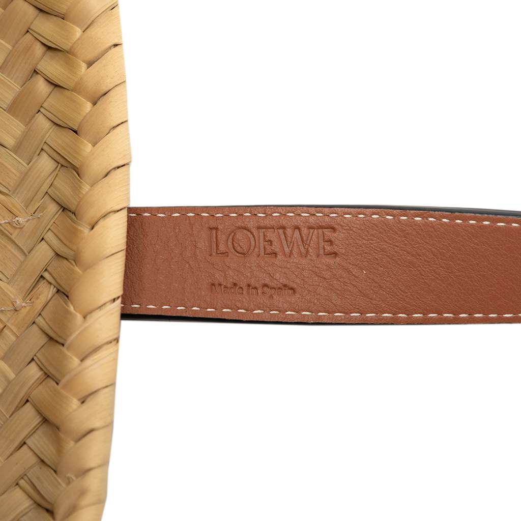 Loewe Small Raffia Anagram Basket Tote Beige Very good condition - Box View