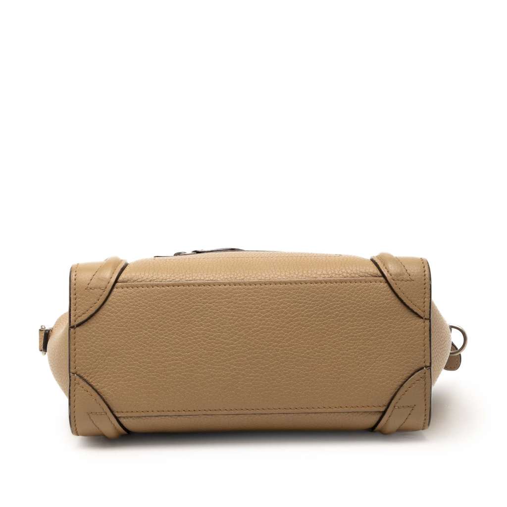 Celine Nano Leather Luggage Tote Brown Leather Very good condition - Inside View