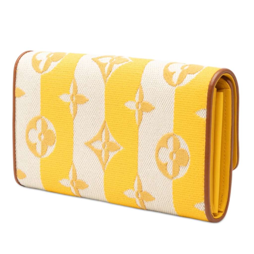 Louis Vuitton Monogram Canvas Portefeuille Capucines Long Wallet Yellow Canvas Very good condition - Back View