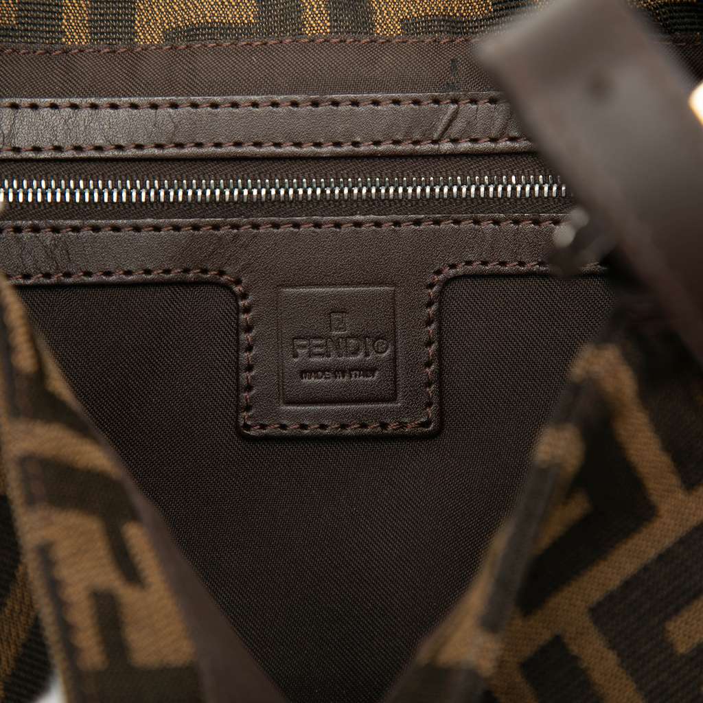 Fendi Zucca Canvas Shoulder Bag Brown Canvas Very good condition - Box View