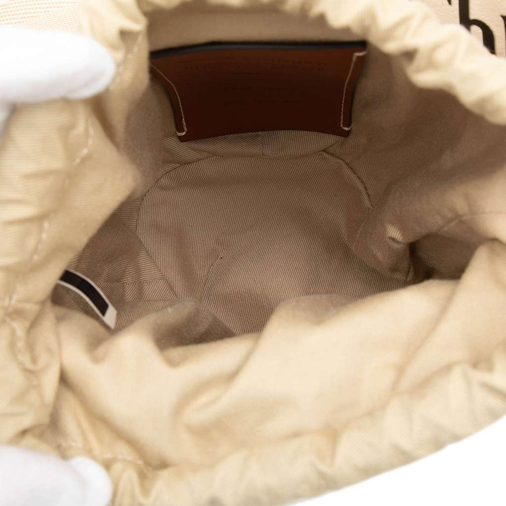 Chloé Small Raffia Woody Basket Bag Beige Very good condition - Model View