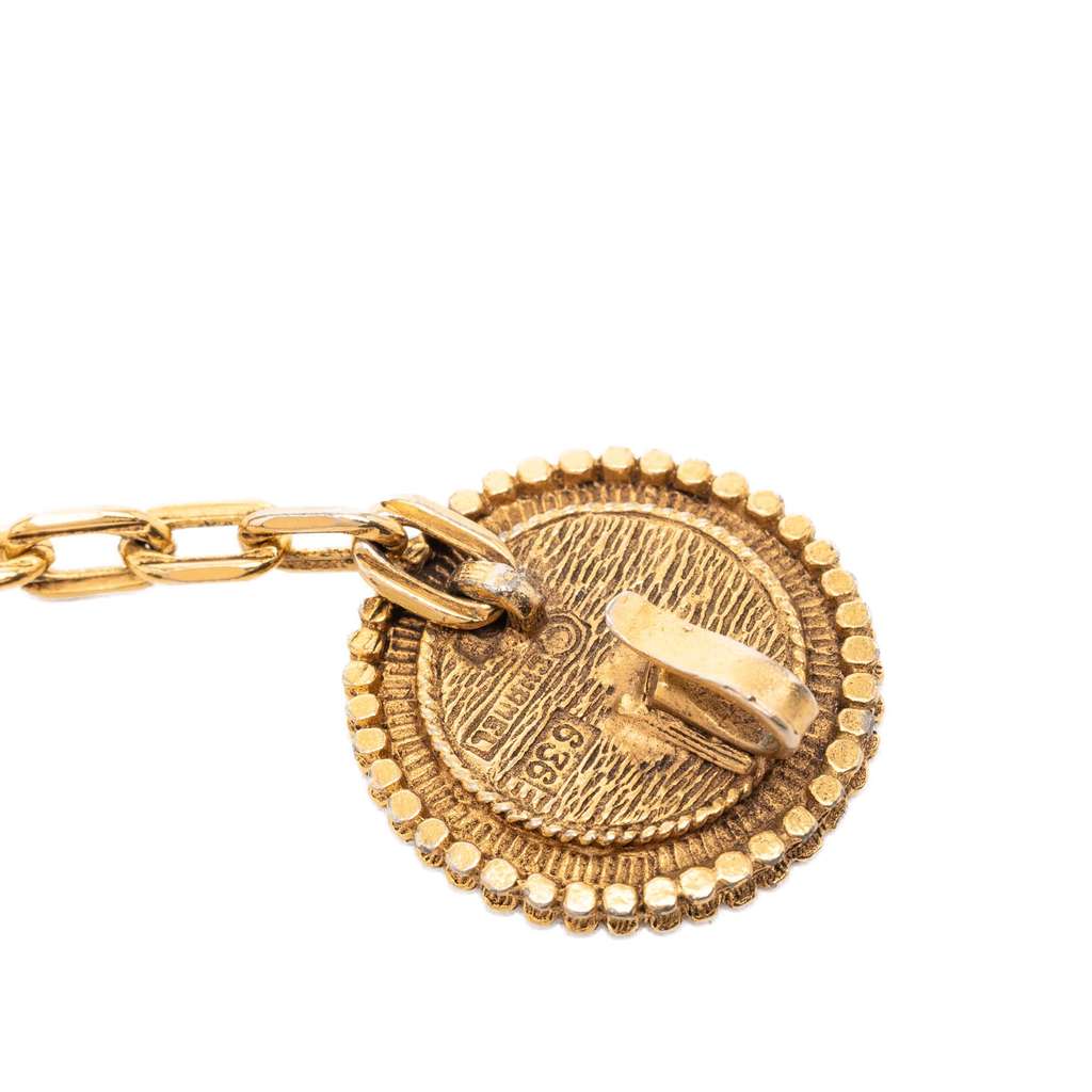 Chanel CC Gold Plated Medallion Chain Belt Gold Metal Very good condition - Inside View