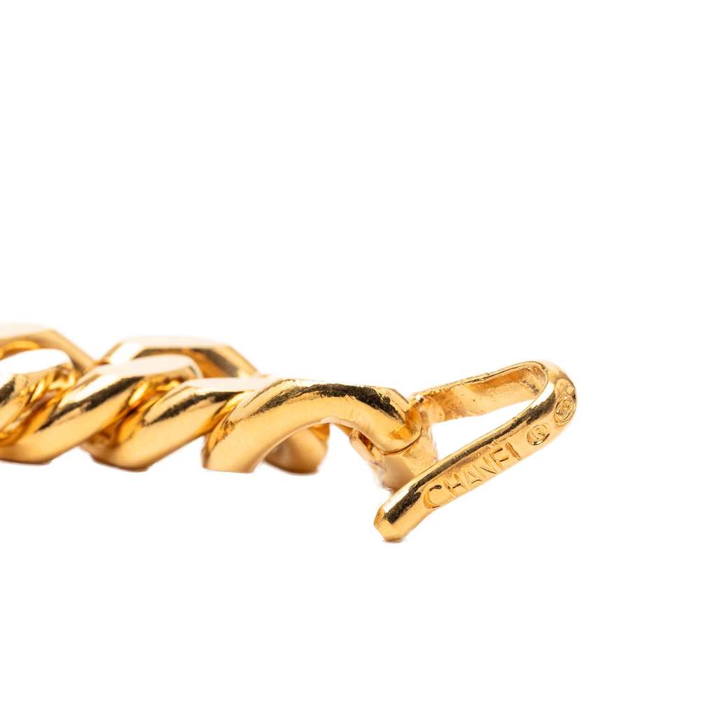Chanel CC Medallion Chain-Link Belt Gold Metal Very good condition - Inside View