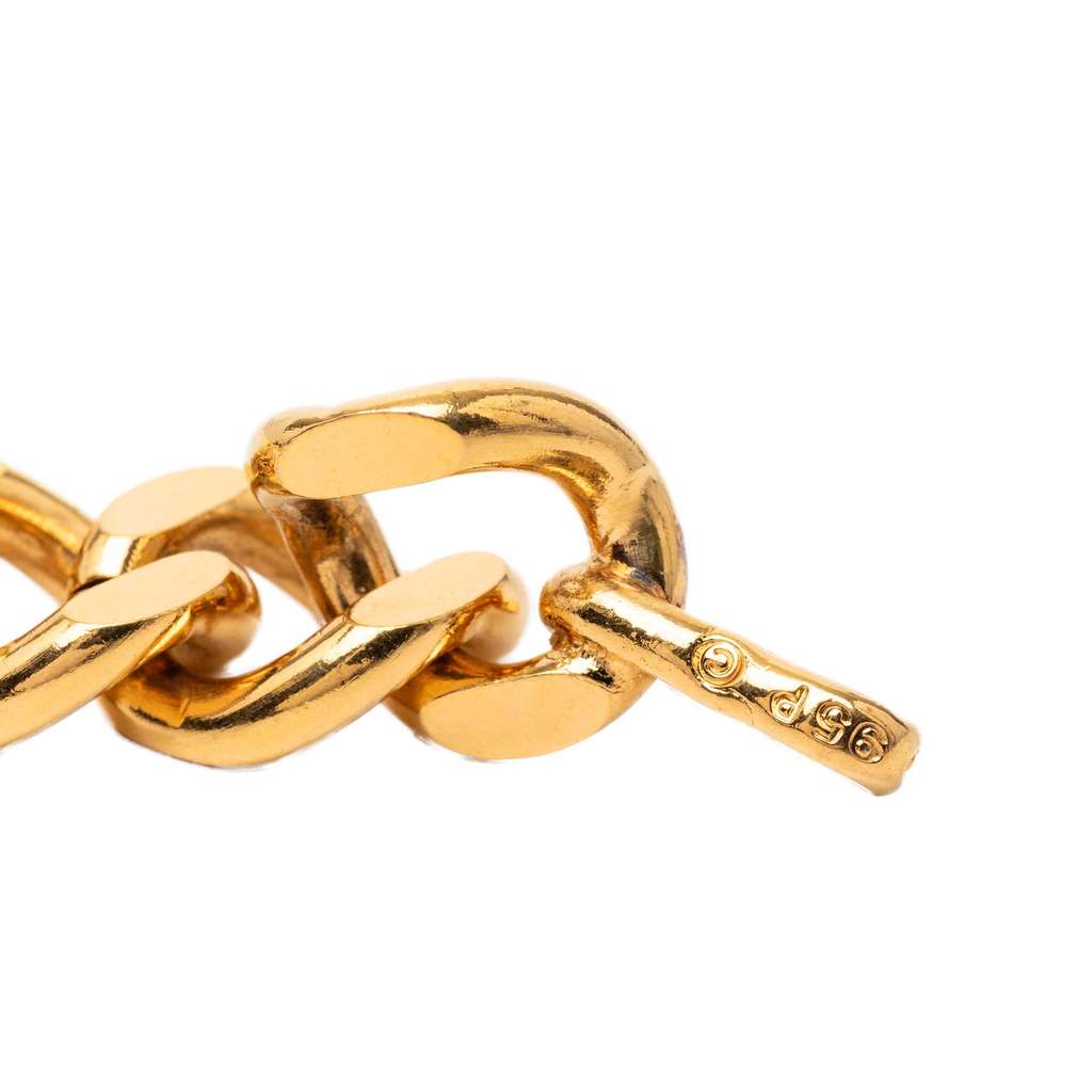 Chanel CC Medallion Chain-Link Belt Gold Metal Very good condition - Model View