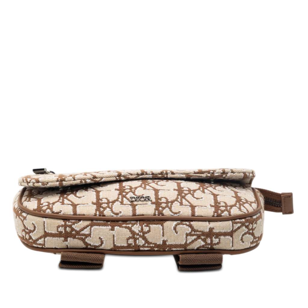 Dior Cactus Jack Oblique Canvas Saddle Arm Pouch Beige Canvas Very good condition - Inside View