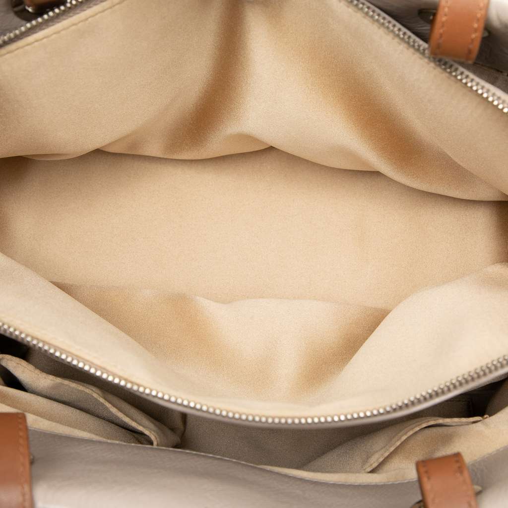 Chanel Glazed Calfskin On the Road Tote White Leather Very good condition - Model View