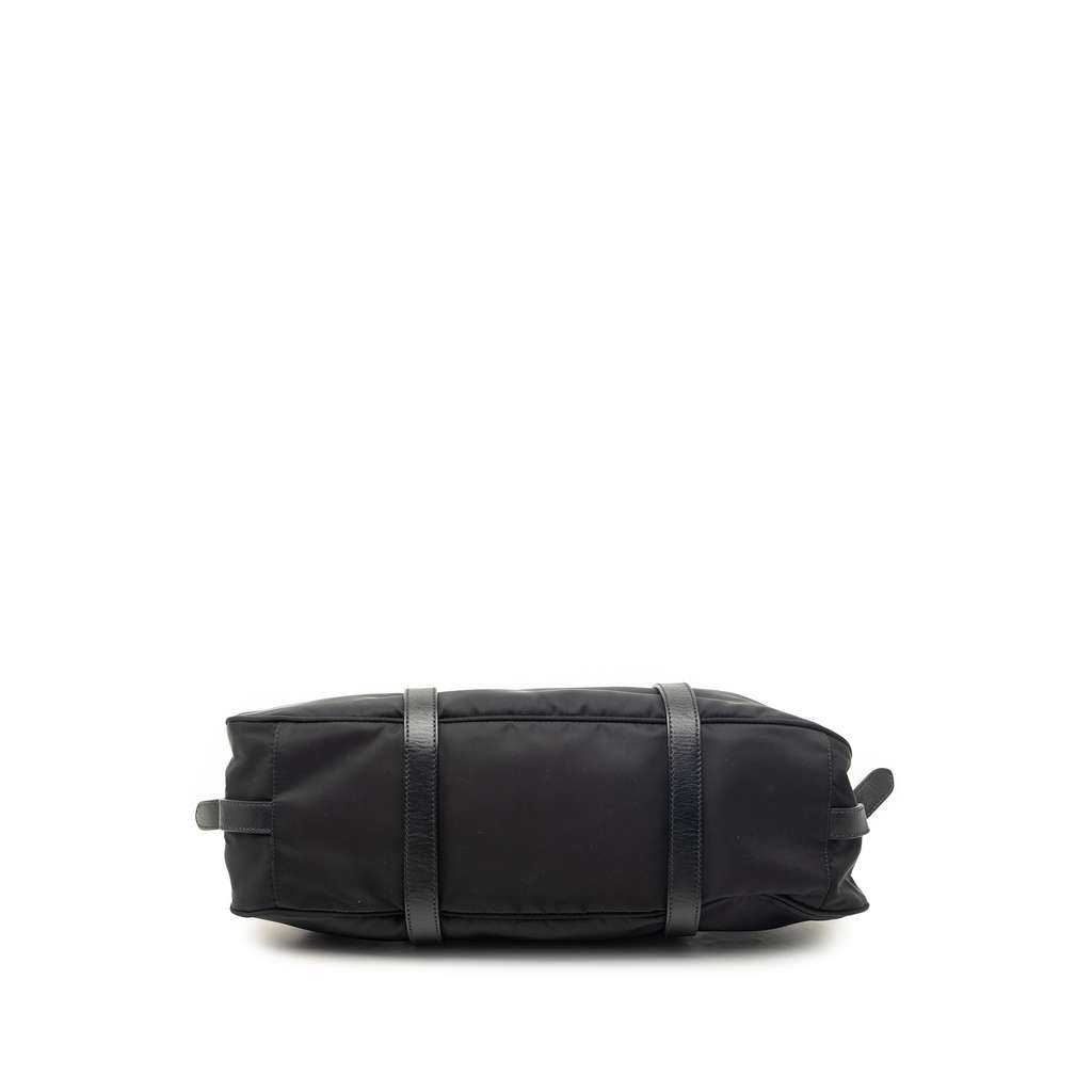 Prada Soft Calf Trimmed Tessuto Satchel Black Very good condition - Inside View