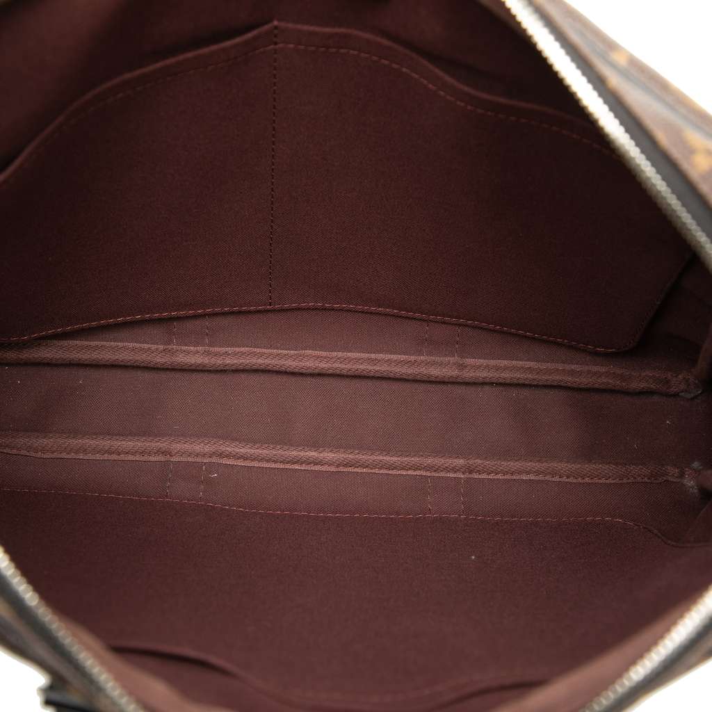 Louis Vuitton Monogram Macassar Porte Documents Jour Brown Very good condition - Model View