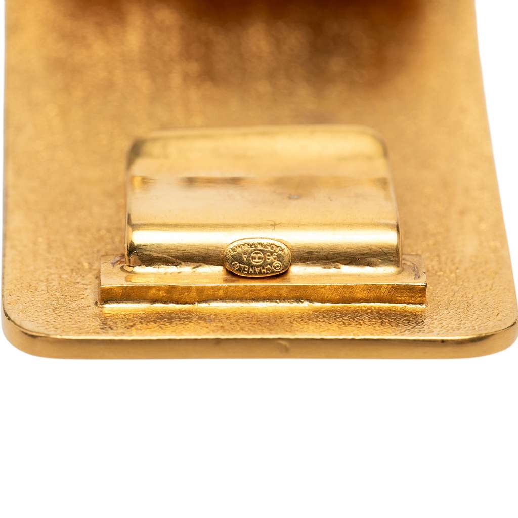 Chanel Gold Plated Multi Chain Logo Belt Gold Metal Very good condition - Box View