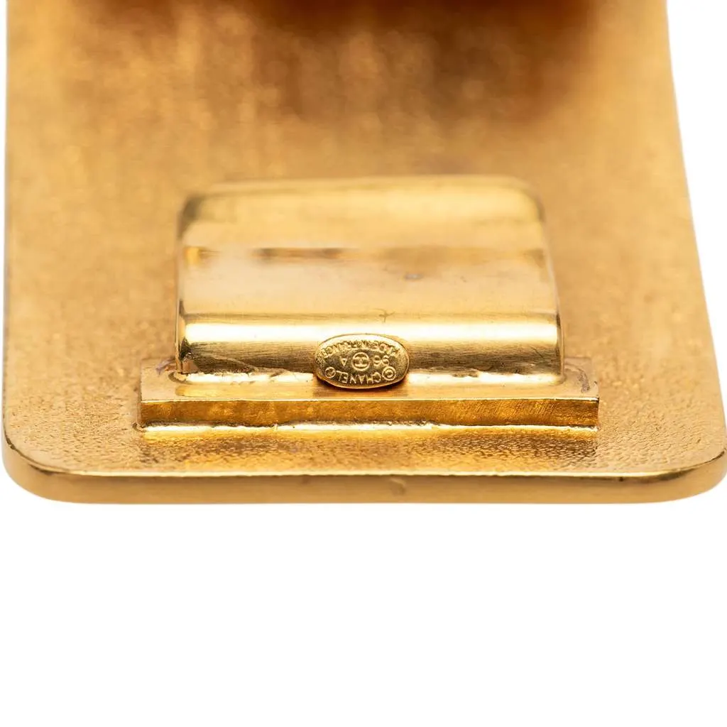 Chanel Gold Plated Multi Chain Logo Belt Gold Metal Very good - Box View