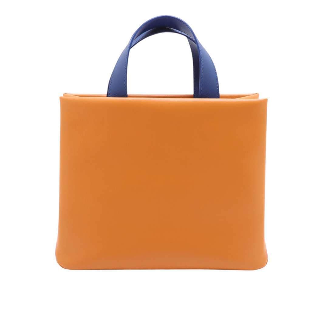 Louis Vuitton Mini Calfskin Shopper Tote Orange Leather Very good condition - Back View