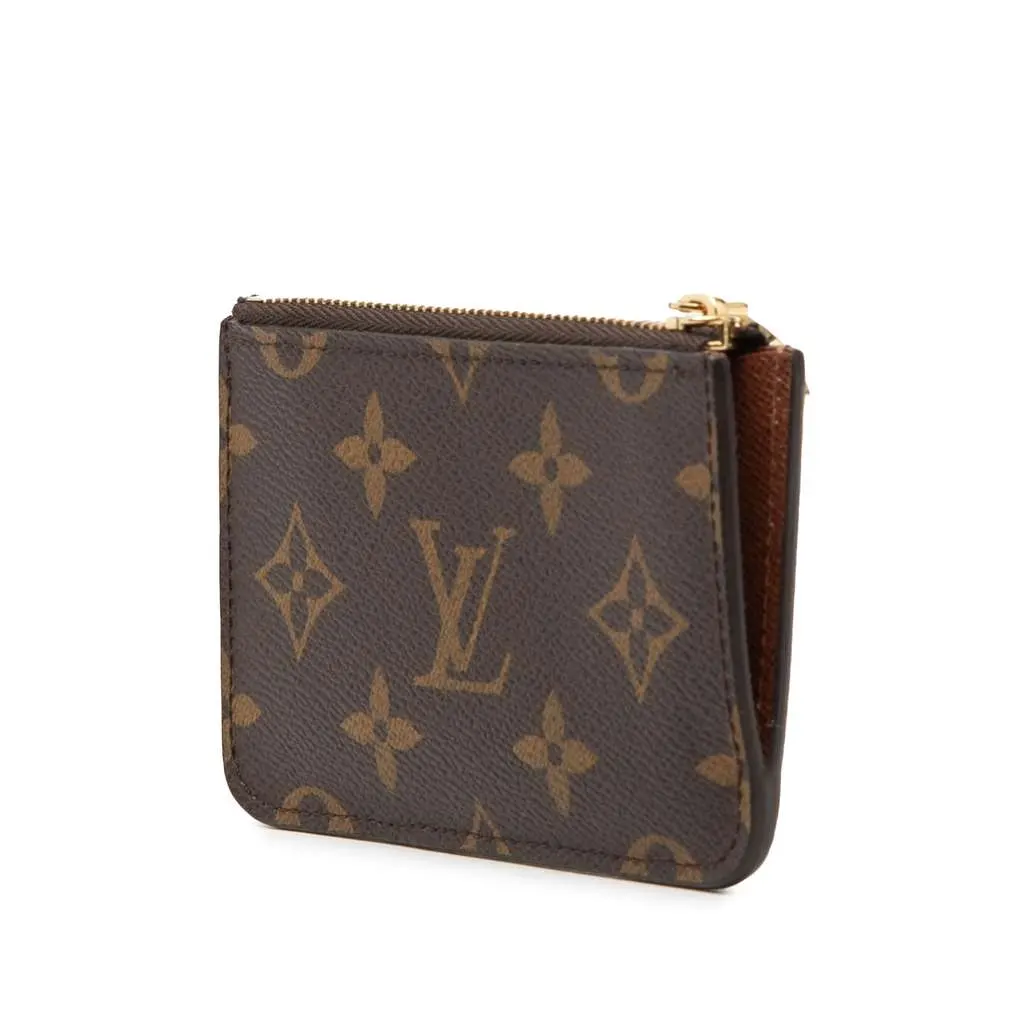 Louis Vuitton Monogram Romy Card Holder Brown Very good - Back View