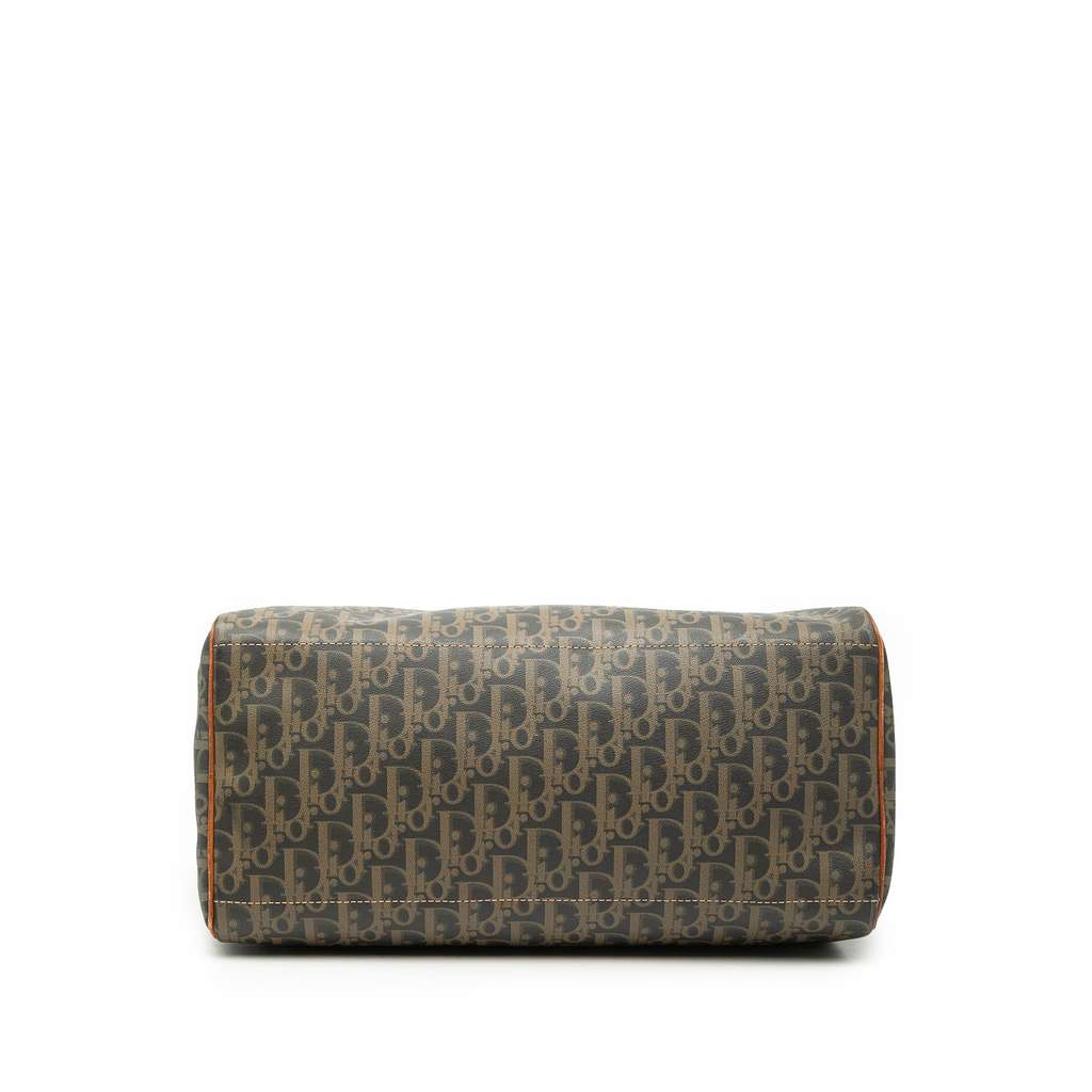 Dior Diorissimo Trotter Coated Canvas Boston Bag Brown Canvas Very good condition - Inside View