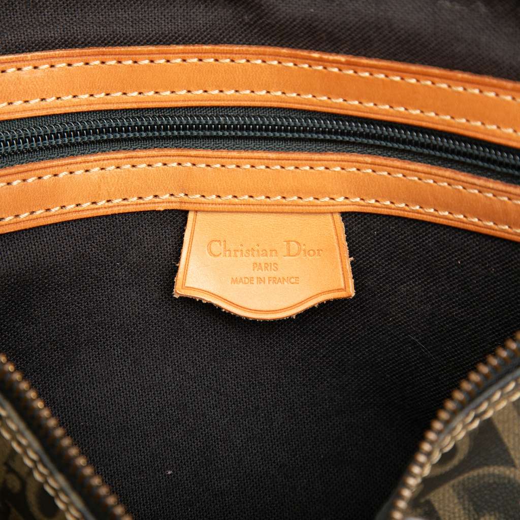 Dior Diorissimo Trotter Coated Canvas Boston Bag Brown Canvas Very good condition - Box View