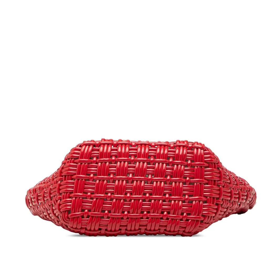 Balenciaga Faux Leather Bistro Panier XS Red Polyester Very good - Inside View