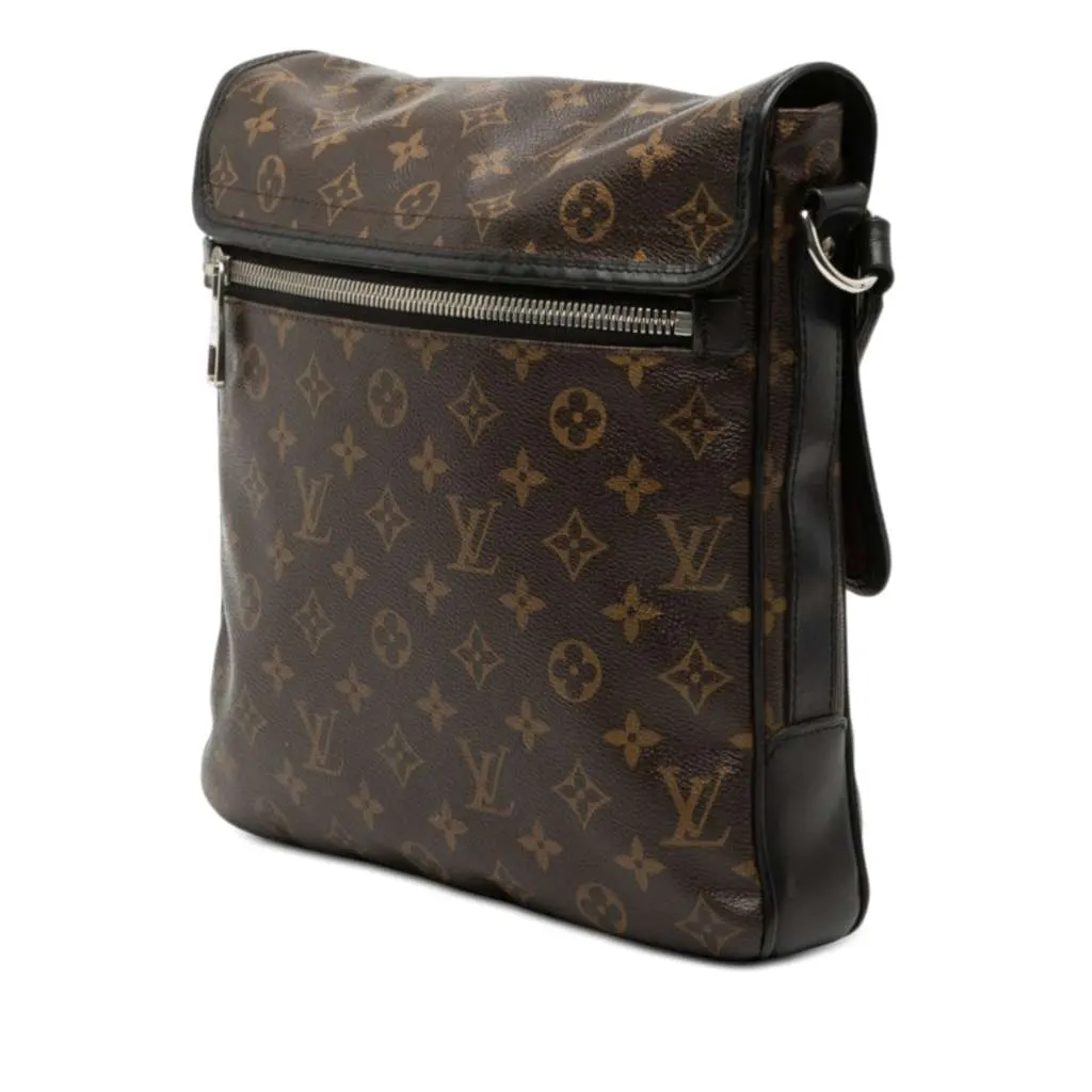 Louis Vuitton Monogram Macassar Bass MM Brown Very good - Back View