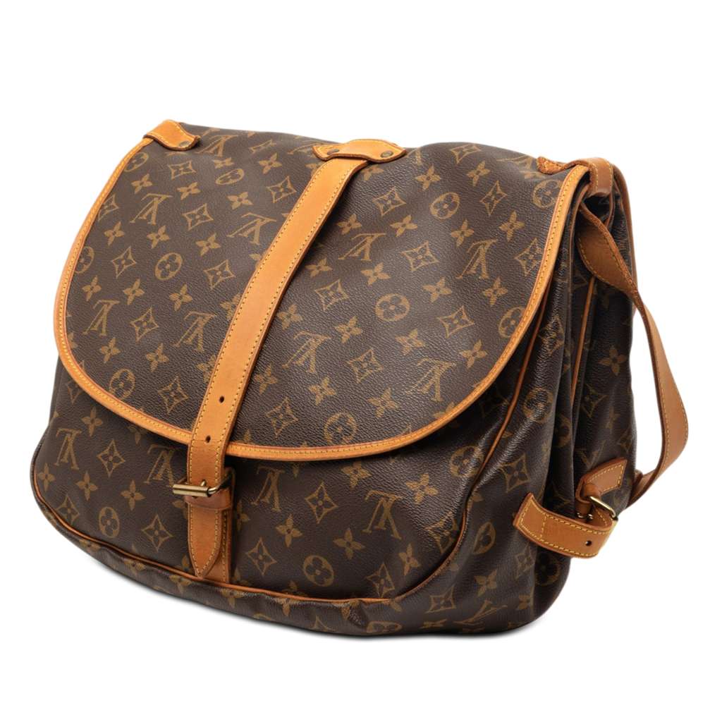Louis Vuitton Monogram Saumur 35 Brown Very good condition - Back View