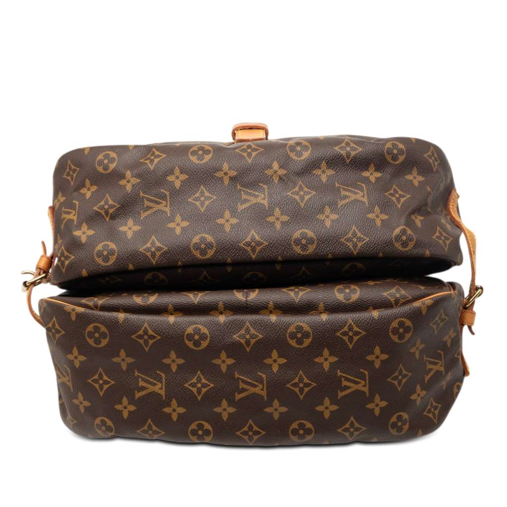 Louis Vuitton Monogram Saumur 35 Brown Very good condition - Inside View