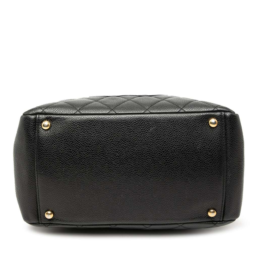 Chanel Petite Caviar Timeless Tote Black Leather Very good condition - Inside View