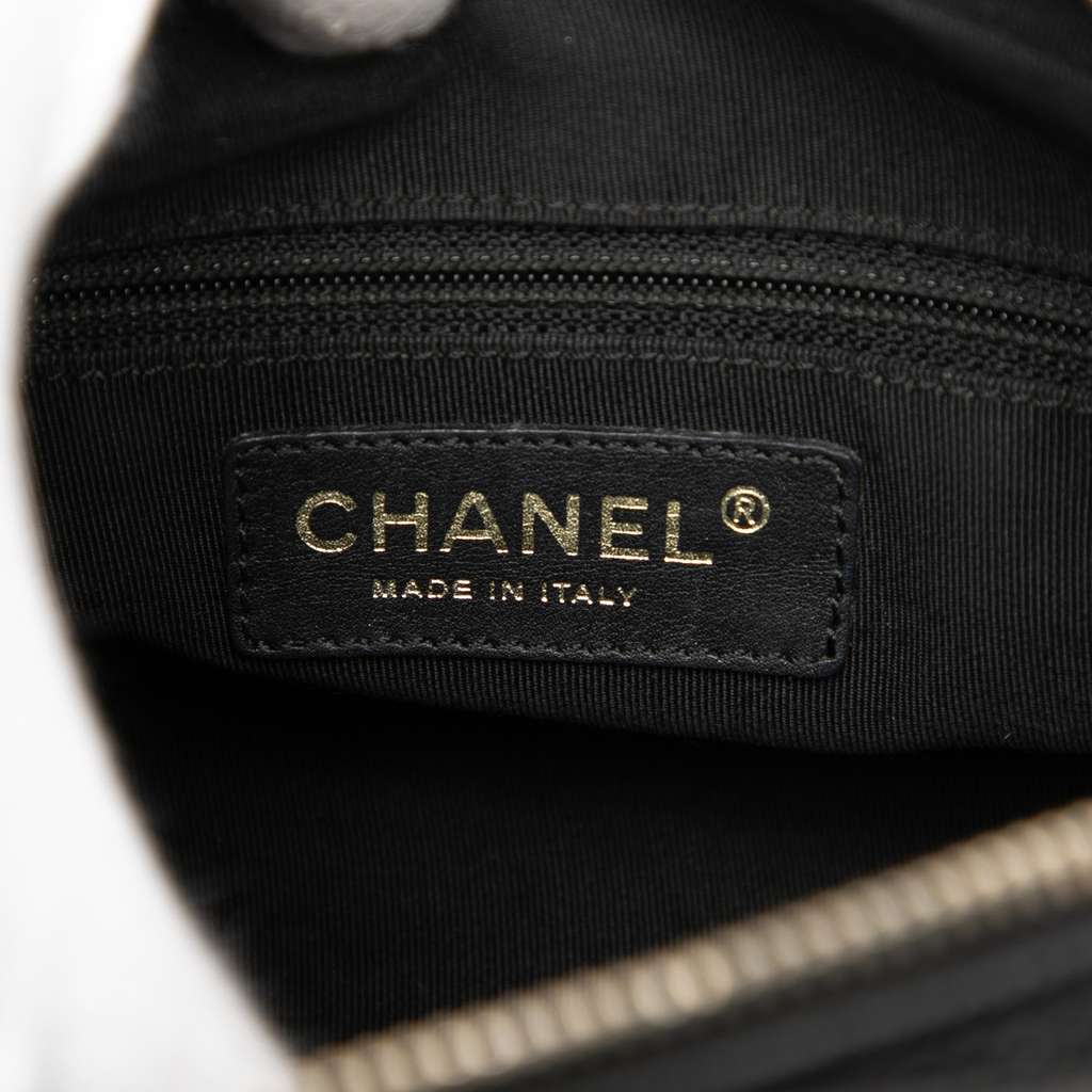 Chanel Petite Caviar Timeless Tote Black Leather Very good condition - Box View