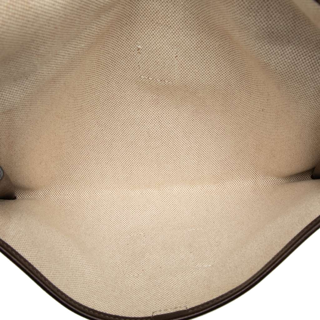 Hermès Evergrain Jige Clutch PM Brown Leather Very good condition - Model View