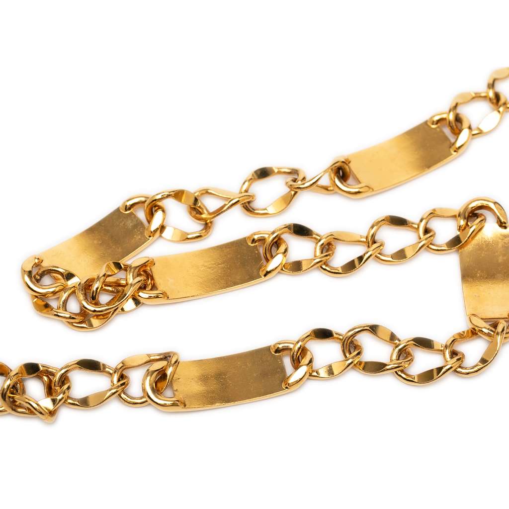 Chanel CC Gold Plated Medallion Chain Belt Gold Metal Very good condition - Inside View