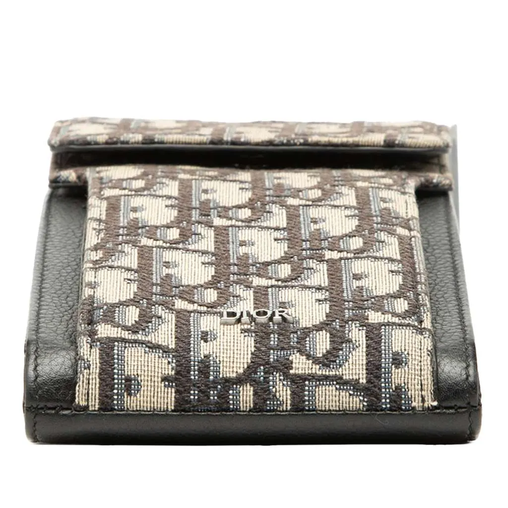 Dior Oblique Canvas Phone Holder Crossbody Blue Canvas Very good - Inside View
