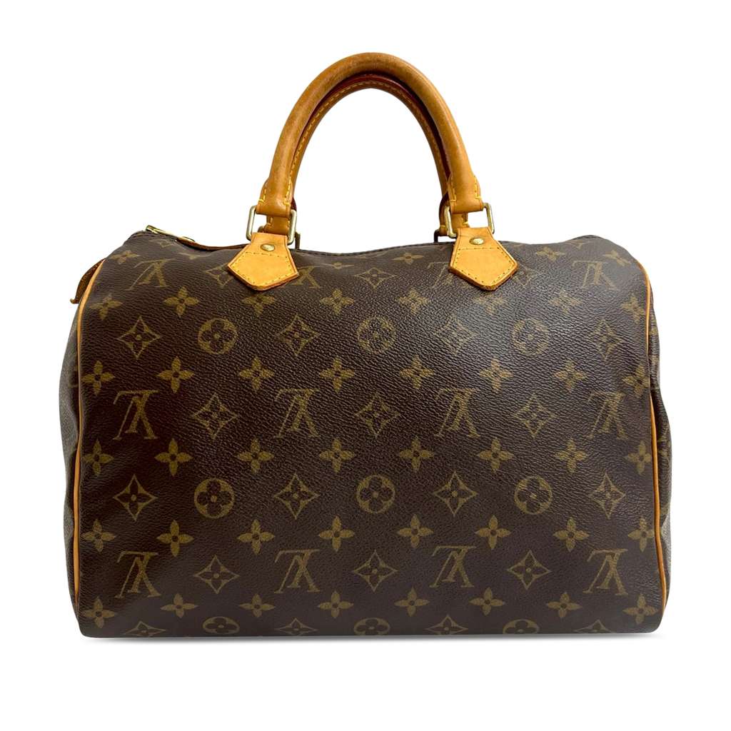 Louis Vuitton Monogram Speedy 30 Brown Very good condition - Back View
