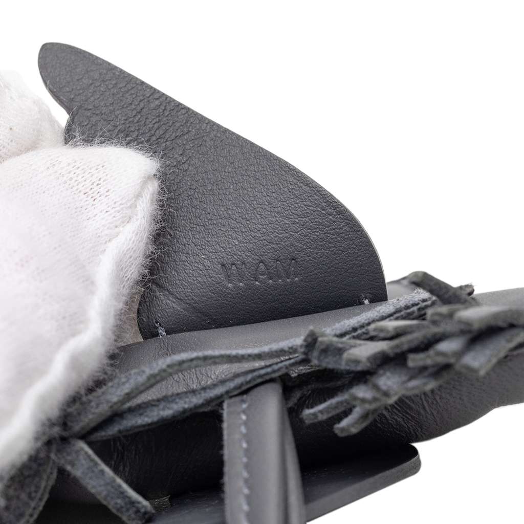 Hermès Milo Lambskin GriGri Rodeo Pegasus Bag Charm Grey Leather Very good condition - Model View