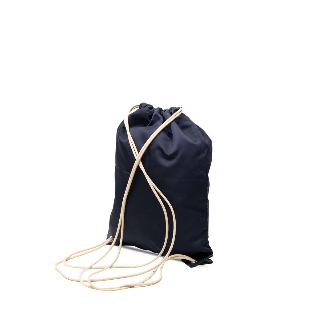 Prada Tessuto Drawstring Backpack Blue Very good condition - Back View