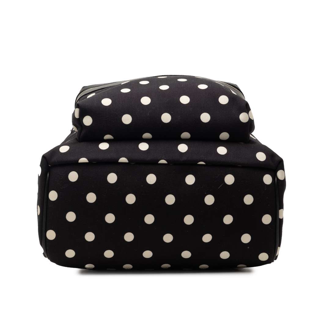 Saint Laurent Canvas Polka Dot City Backpack Black Canvas Very good condition - Inside View