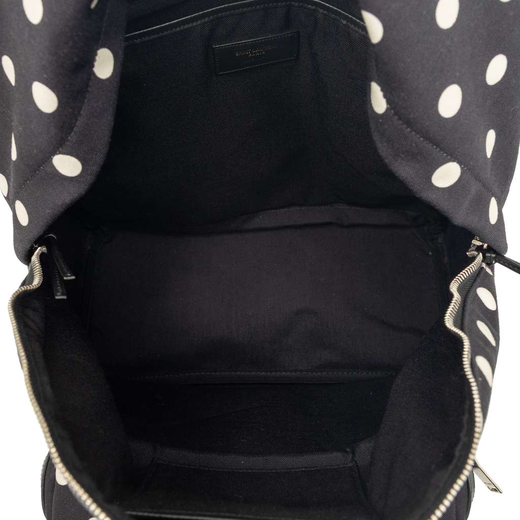 Saint Laurent Canvas Polka Dot City Backpack Black Canvas Very good condition - Model View
