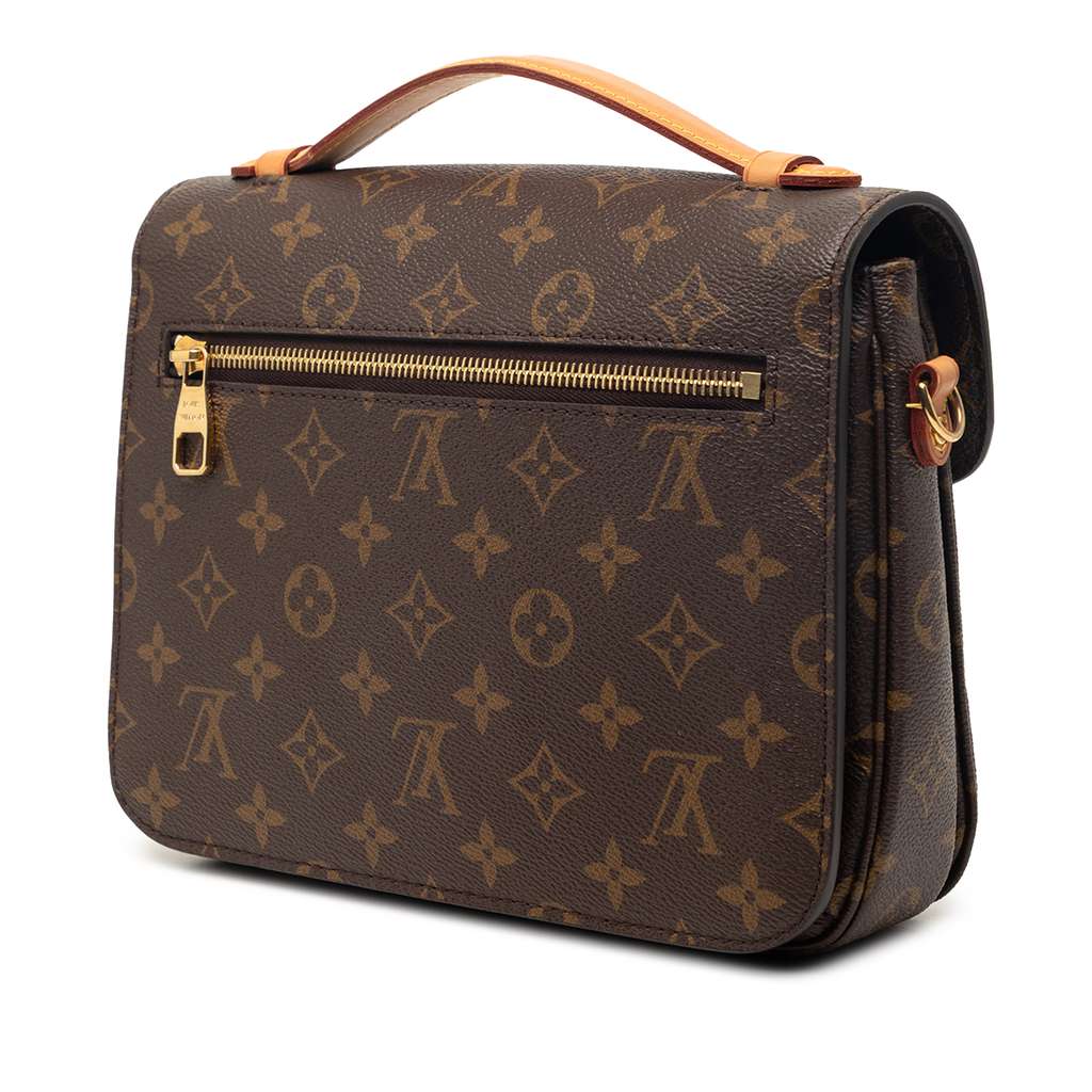 Louis Vuitton Monogram Pochette Metis Brown Very good condition - Back View