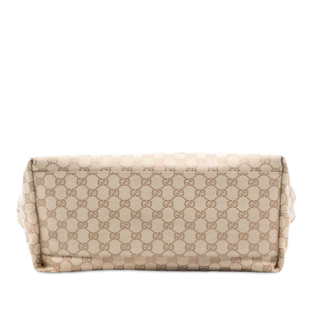 Gucci GG Canvas Web Tote Beige Very good condition - Inside View