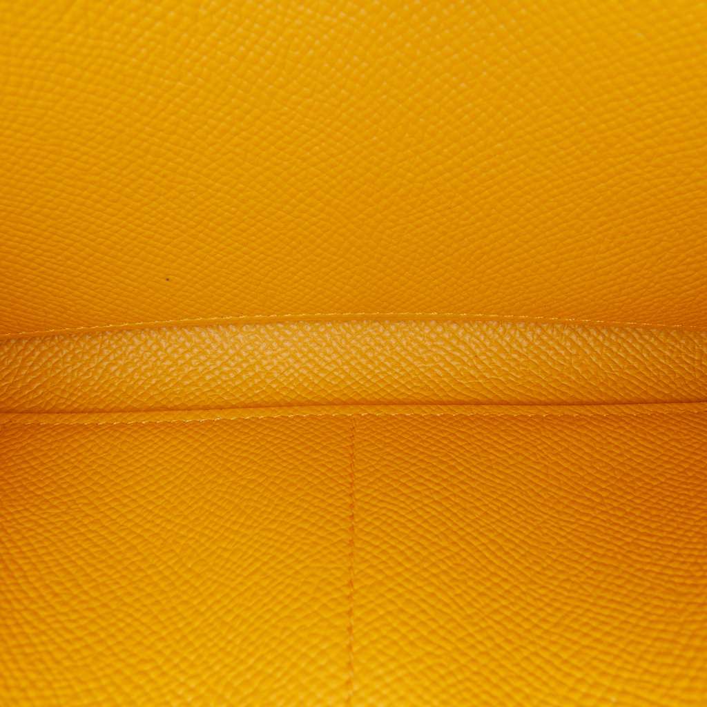 Hermès Epsom Kelly To Go Wallet Yellow Leather Very good condition - Box View
