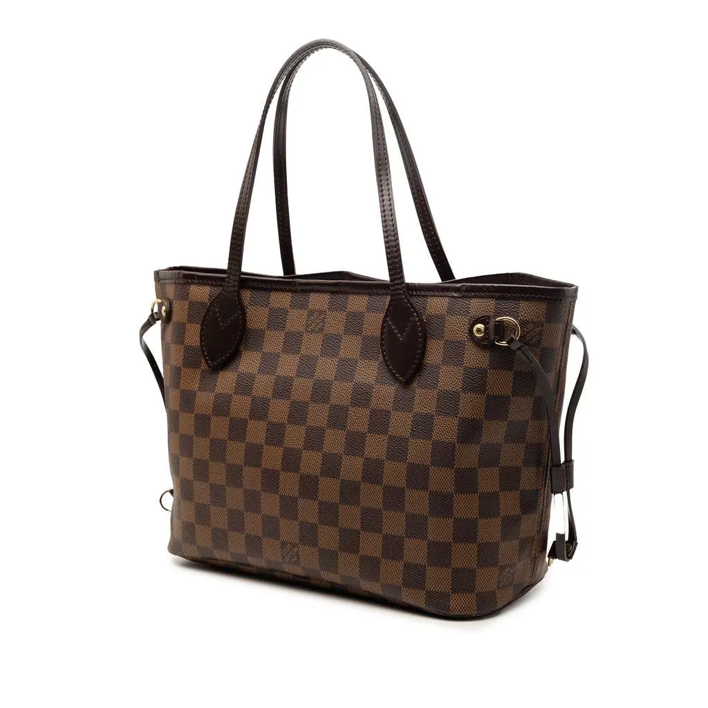 Louis Vuitton Damier Ebene Neverfull PM Brown Very good - Back View