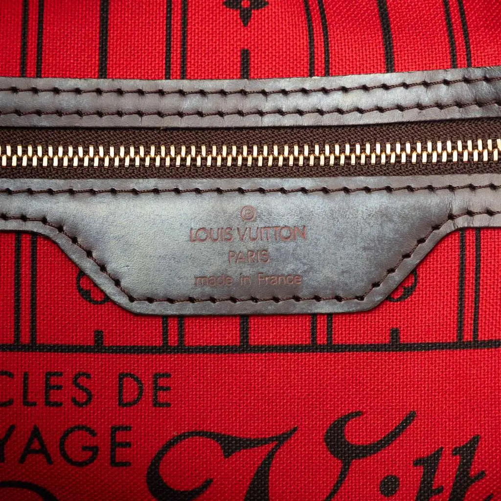 Louis Vuitton Damier Ebene Neverfull PM Brown Very good - Box View