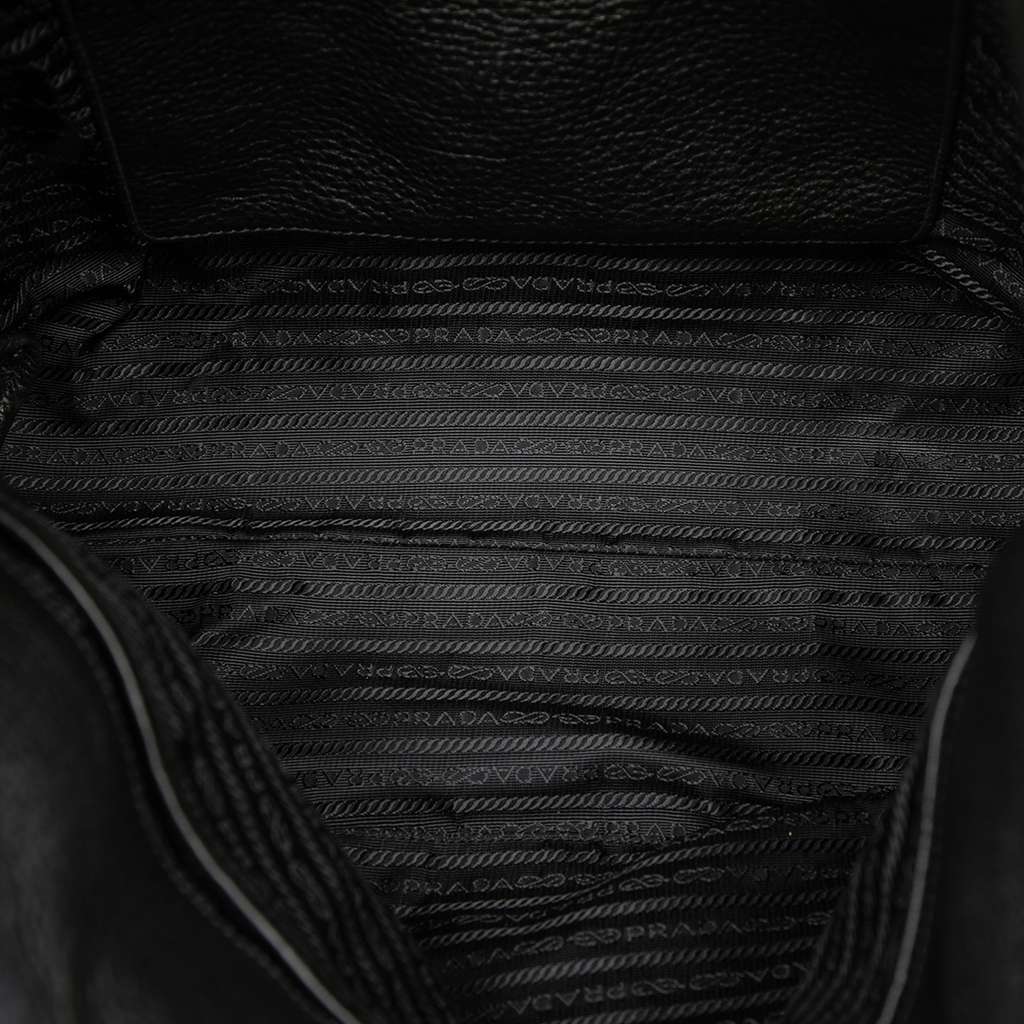 Prada Vitello Phenix Open Convertible Tote Black Leather Very good condition - Model View