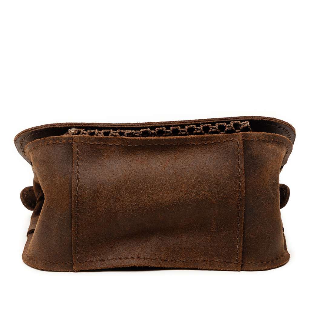 Chanel Paris-Edinburgh Mini Nubuck Highlander Flap Brown Leather Very good condition - Inside View