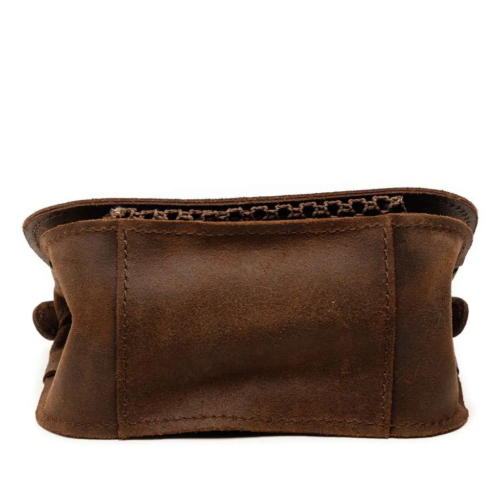 Chanel Paris-Edinburgh Mini Nubuck Highlander Flap Brown Leather Very good - Inside View