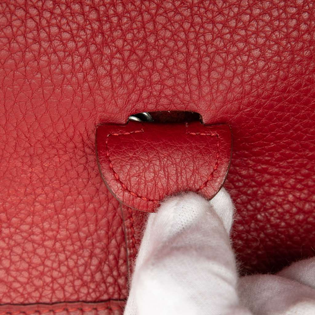 Hermès Clemence Evelyne I GM Red Leather Very good condition - Box View