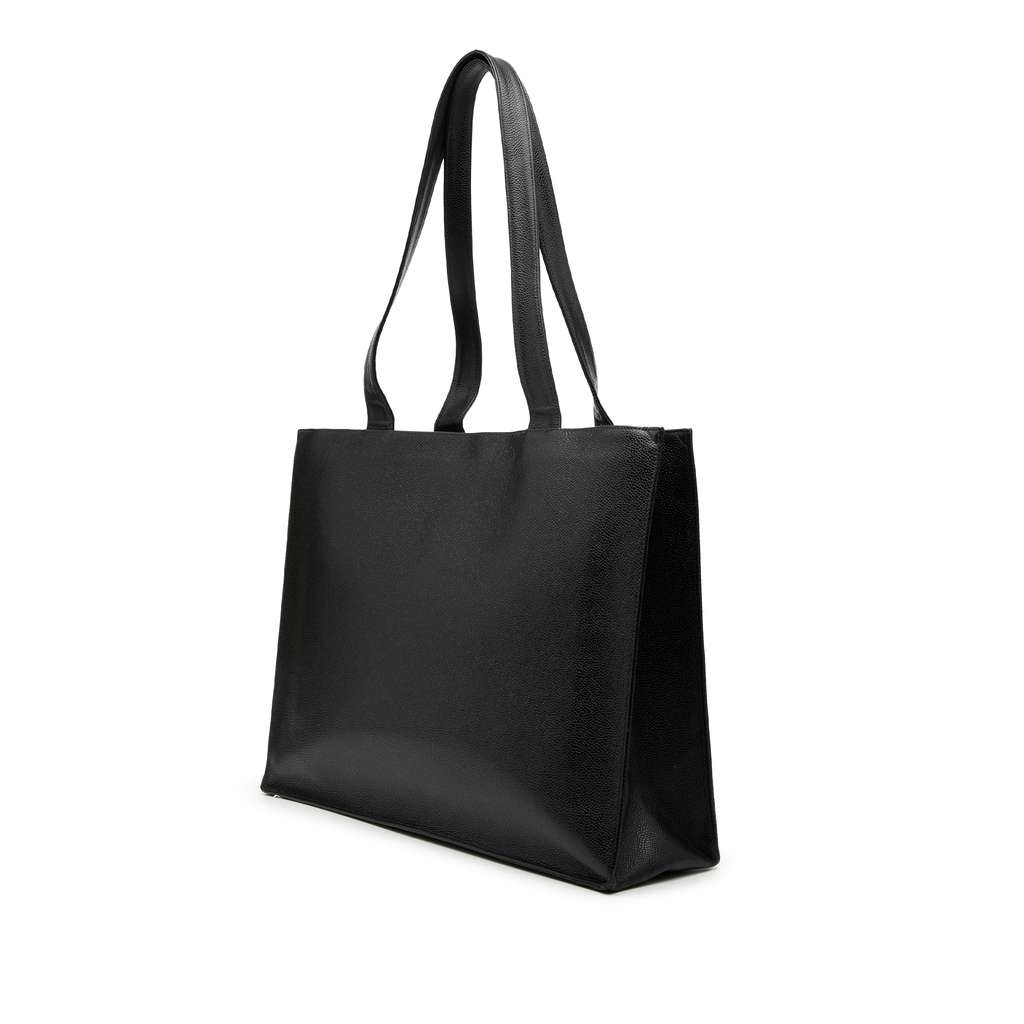 Chanel CC Caviar Tote Black Leather Very good condition - Back View