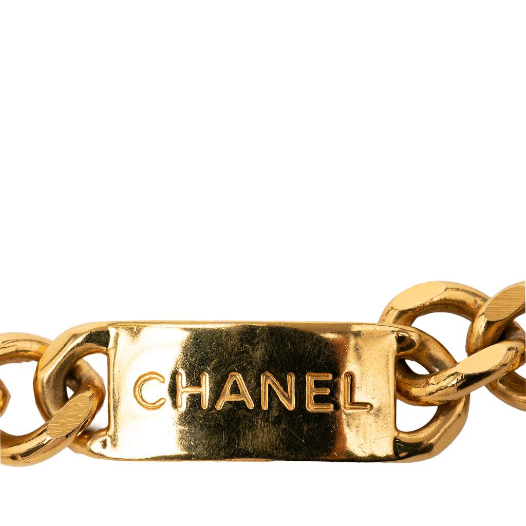 Chanel CC Gold Plated 31 Rue Cambon Medallion Chain Belt Gold Metal Very good condition - Inside View