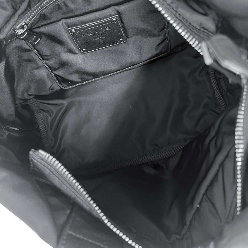 Prada Tessuto Reversible Satchel Blue Very good condition - Model View