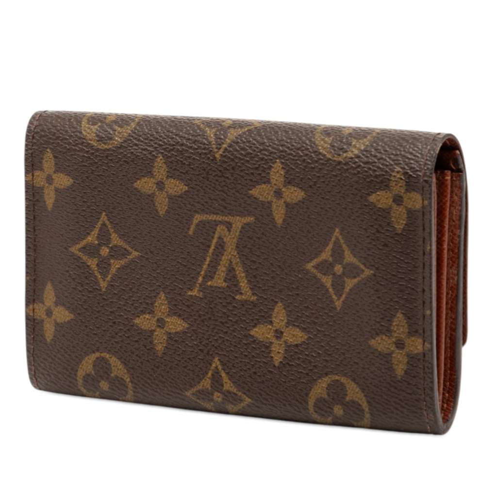 Louis Vuitton Monogram Porte Monnaie Billets Tresor Wallet Brown Never worn - Back View